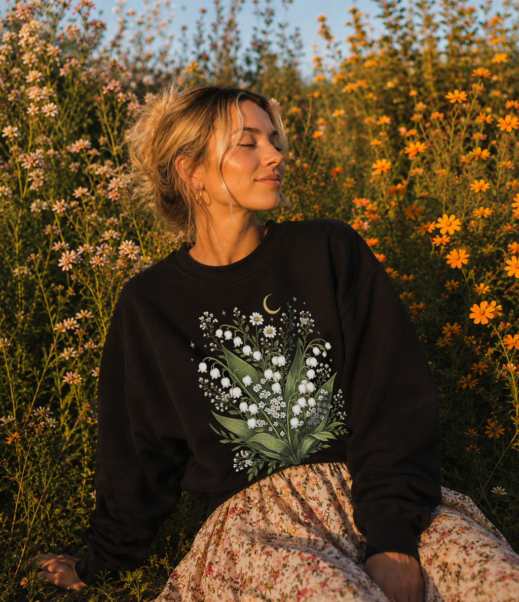 Lily Of The Valley Wildflower Sweatshirt