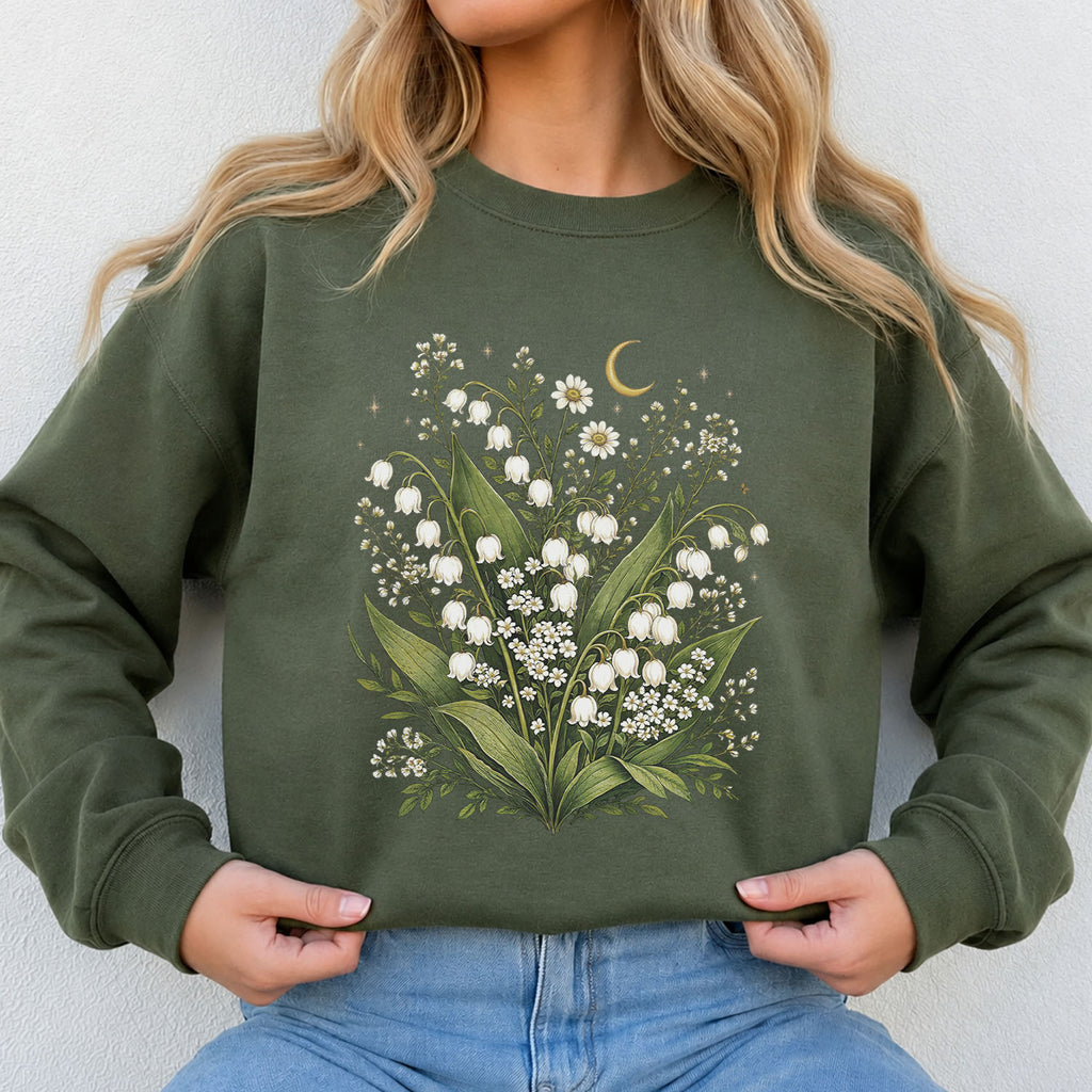 Lily Of The Valley Wildflower Sweatshirt
