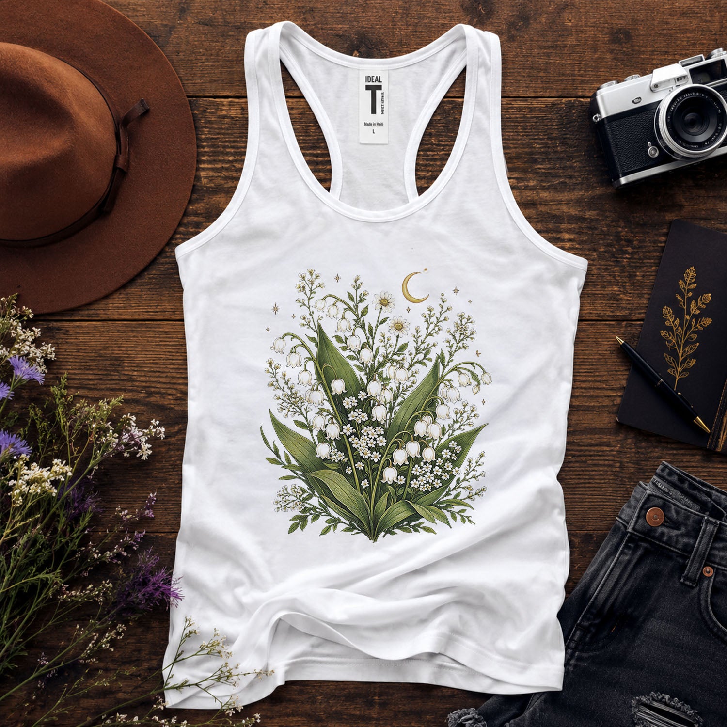 Lily Of The Valley Racerback Tank Top