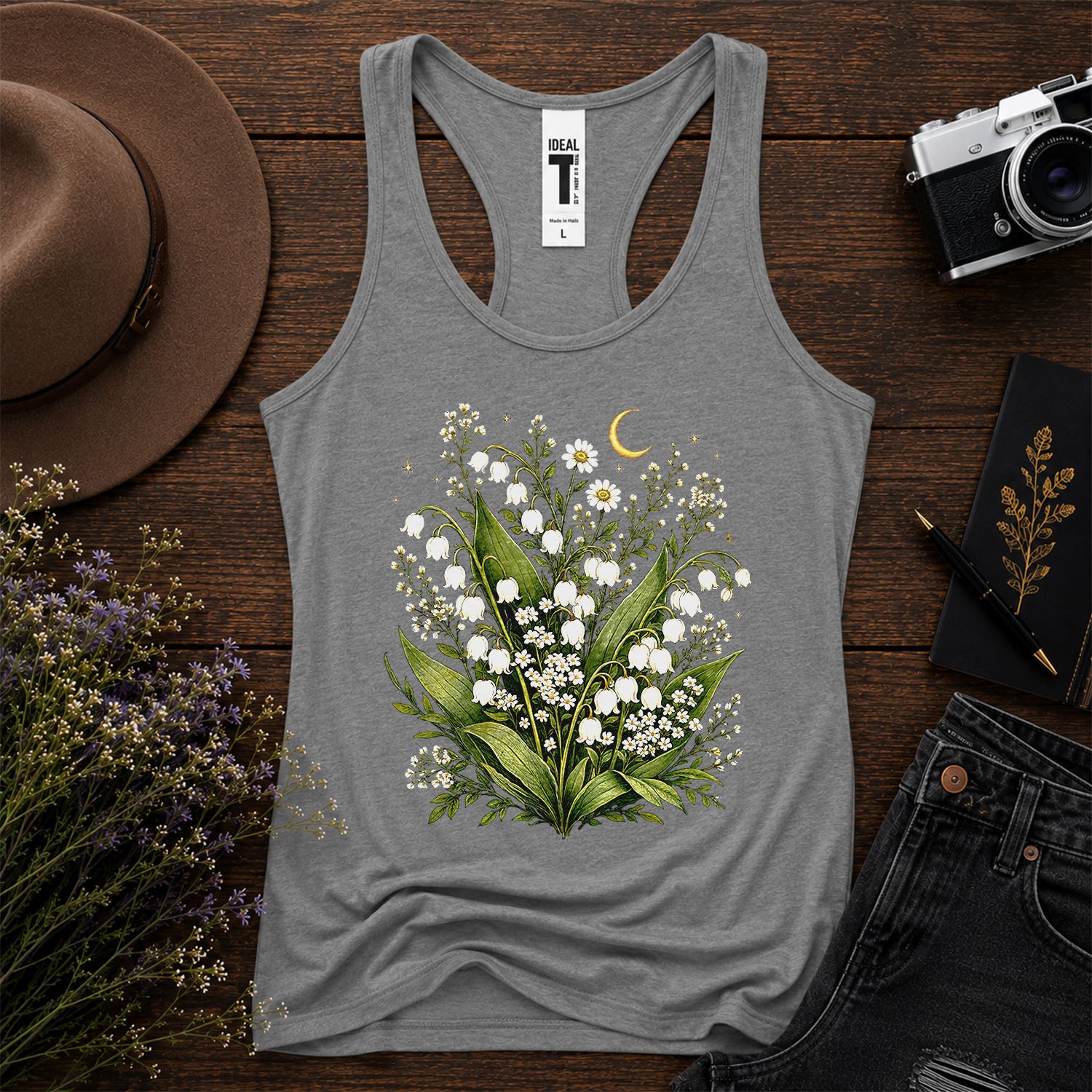 Lily Of The Valley Racerback Tank Top