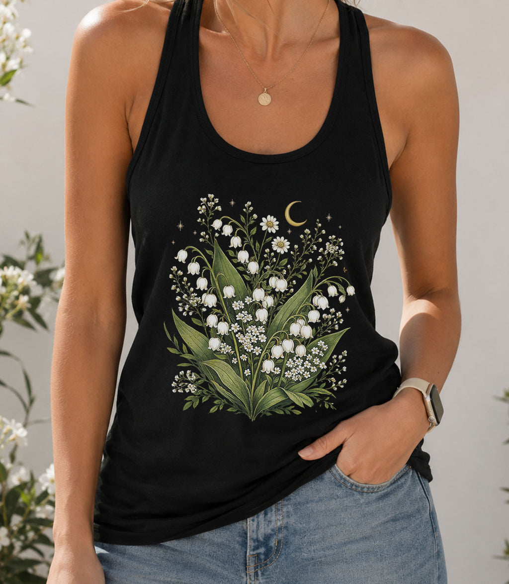 Lily Of The Valley Racerback Tank Top