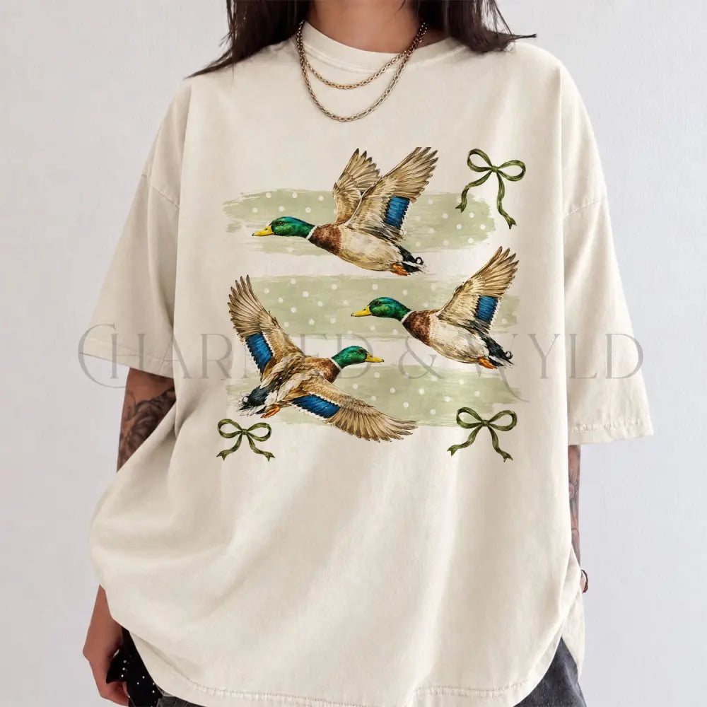 Mallard Duck Coquette Comfort Colors T-Shirt - T-Shirt
