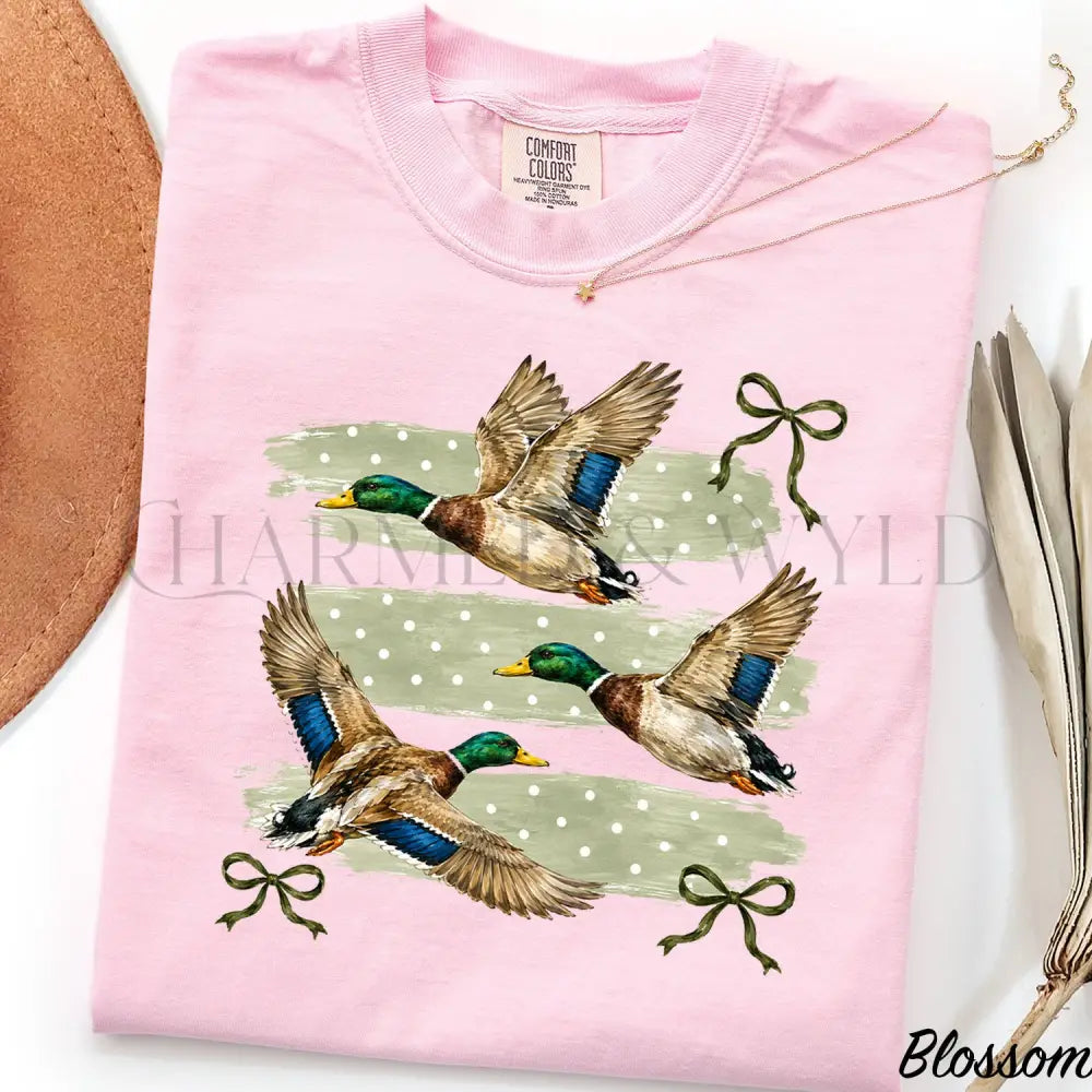 Mallard Duck Coquette Comfort Colors T-Shirt - Blossom / S - T-Shirt