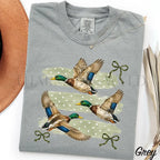 Mallard Duck Coquette Comfort Colors T-Shirt - Grey / S - T-Shirt