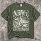 May Our Daughters Be Ungovernable Comfort Colors T-Shirt - Moss / S - T-Shirt