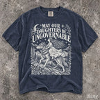 May Our Daughters Be Ungovernable Comfort Colors T-Shirt - Navy / S - T-Shirt