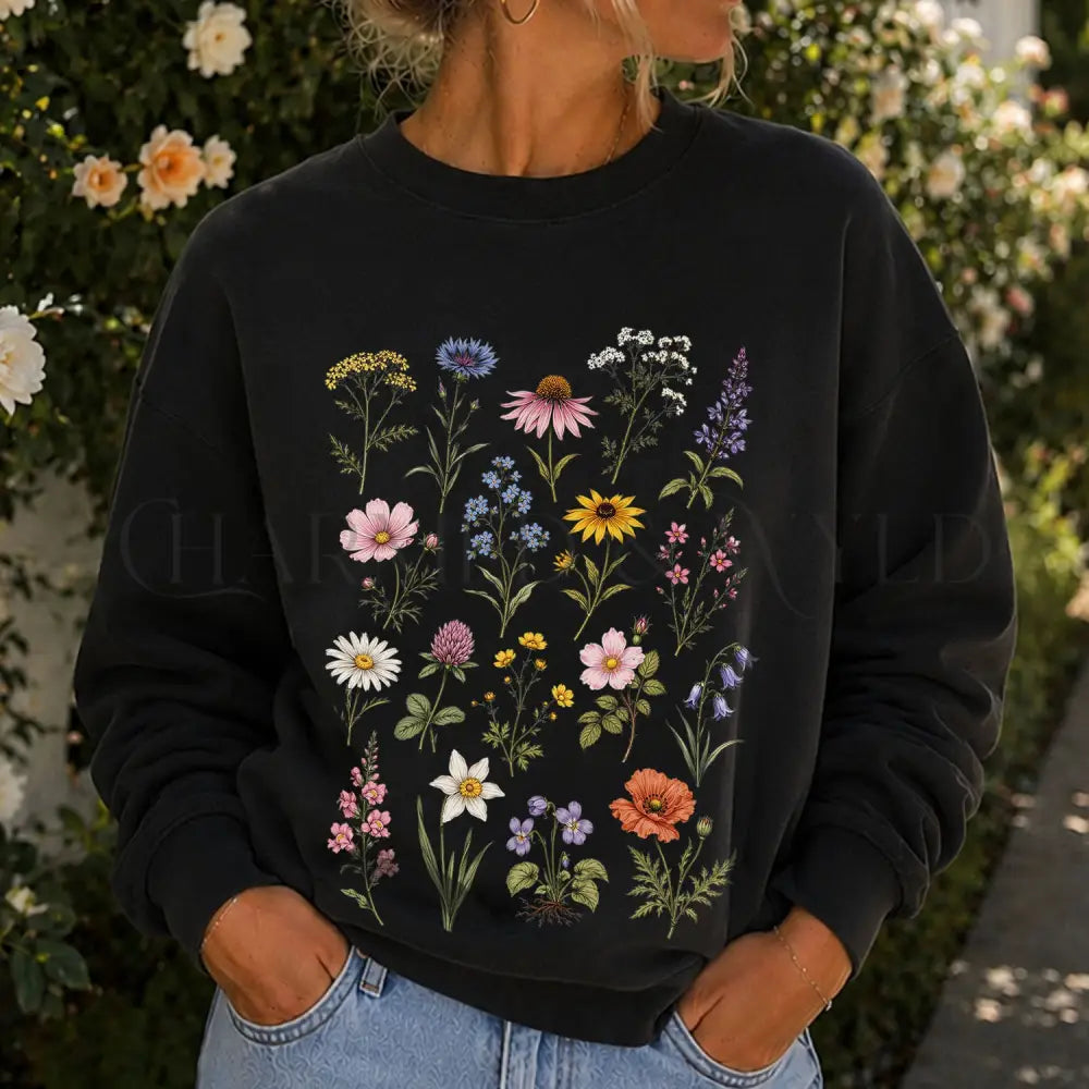 Meadow Blooms Sweatshirt - Sweatshirt