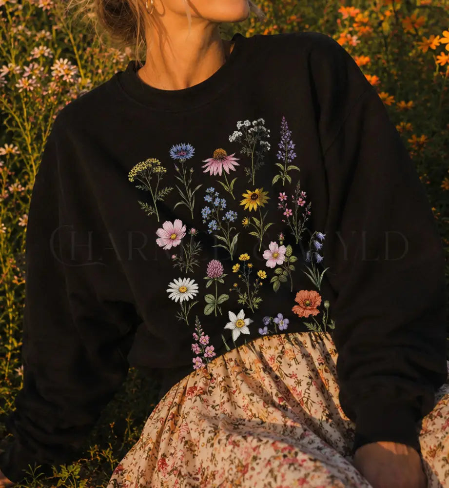 Meadow Blooms Sweatshirt - Sweatshirt