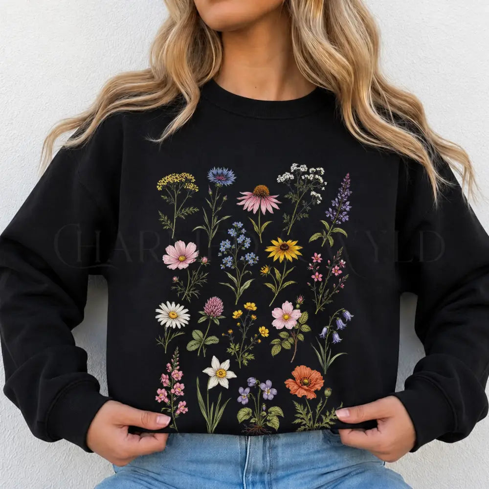 Meadow Blooms Sweatshirt - Sweatshirt