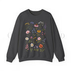 Meadow Blooms Sweatshirt - Dark Heather / S - Sweatshirt