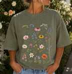 Meadow Blooms Wildflower T-Shirt - T-Shirt