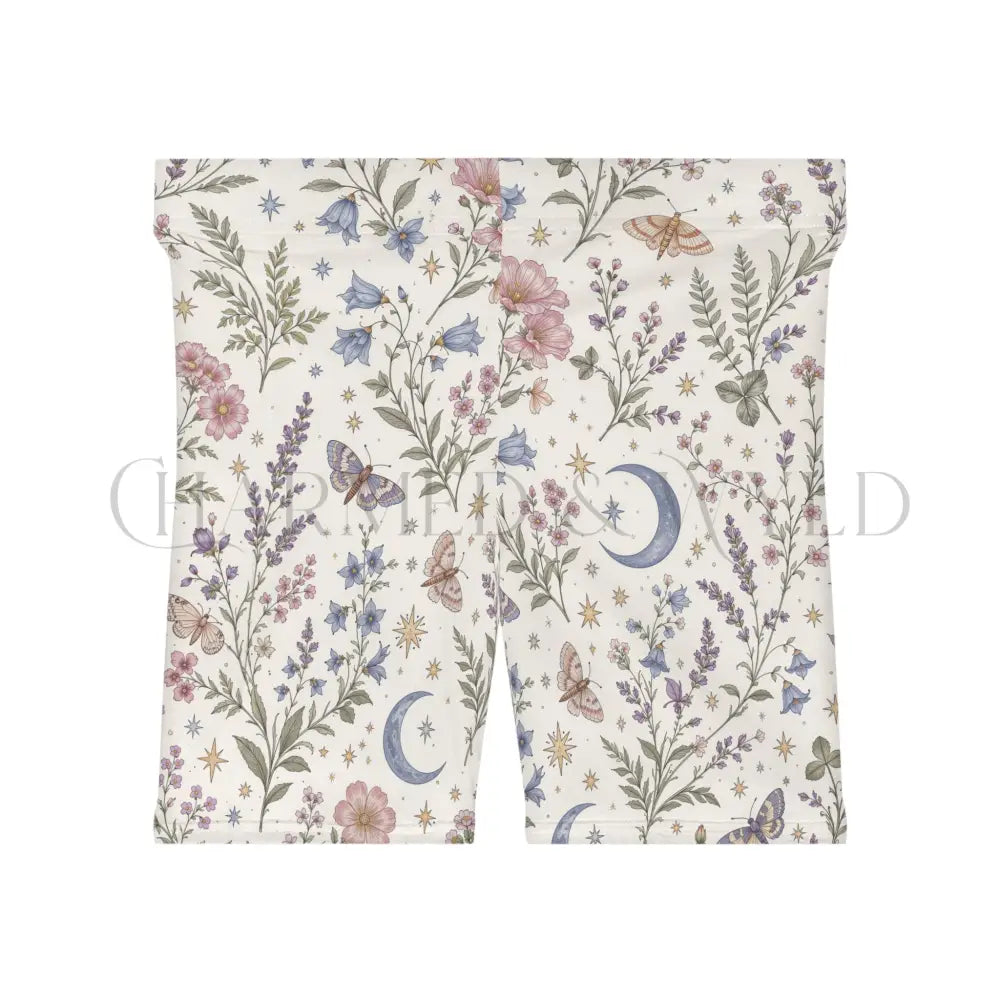 Meadow Floral Biker Shorts - All Over Prints