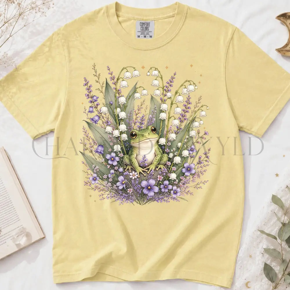 Meadow Frog Hopper T-Shirt - Butter / S - T-Shirt