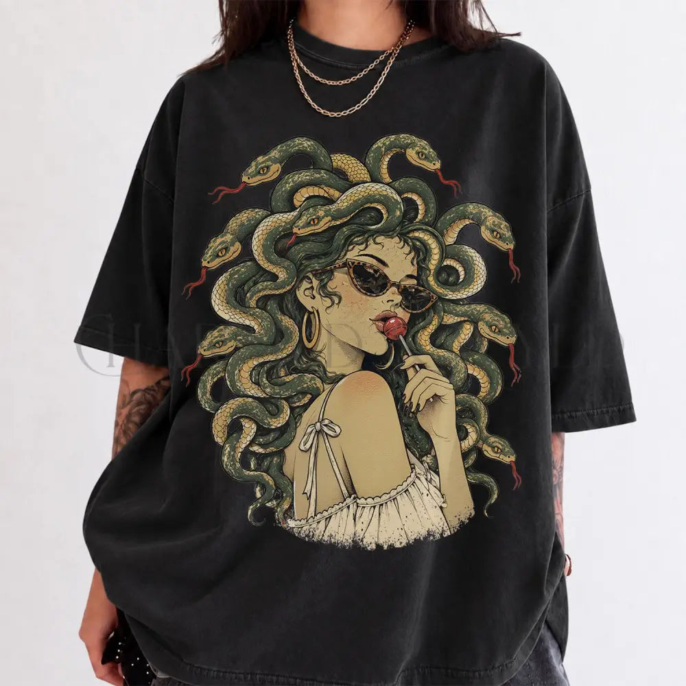 Medusa Comfort Colors T-Shirt - Black / S - T-Shirt