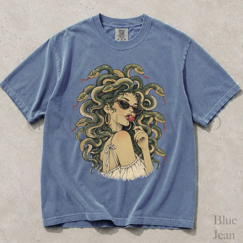 Medusa Comfort Colors T-Shirt - Blue Jean / S - T-Shirt
