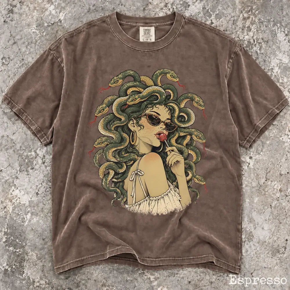 Medusa Comfort Colors T-Shirt - Espresso / S - T-Shirt