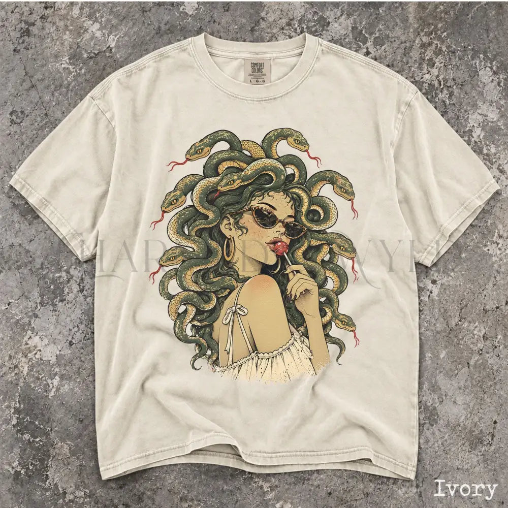 Medusa Comfort Colors T-Shirt - Ivory / S - T-Shirt