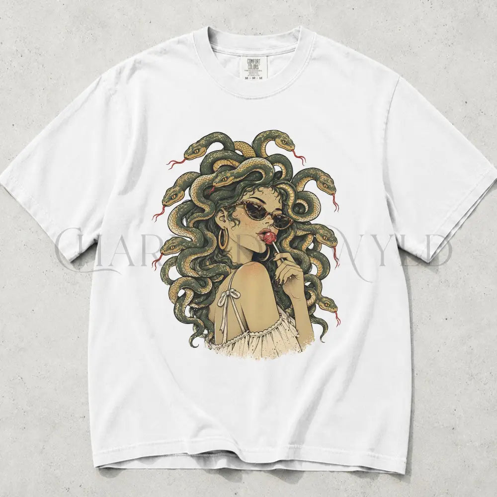 Medusa Comfort Colors T-Shirt - White / S - T-Shirt