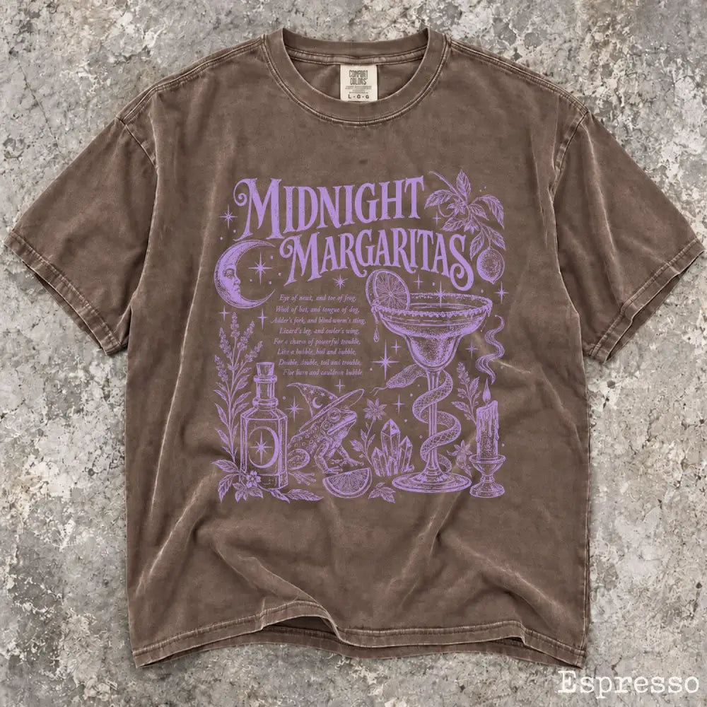 Midnight Margaritas Comfort Colors T-Shirt - Espresso / S - T-Shirt