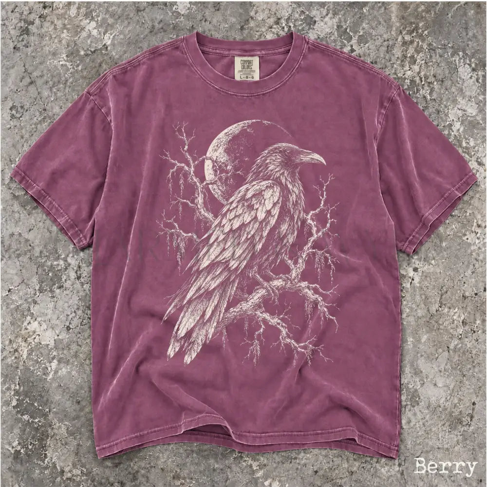 Midnight Raven Comfort Colors Shirt - Berry / S - T-Shirt