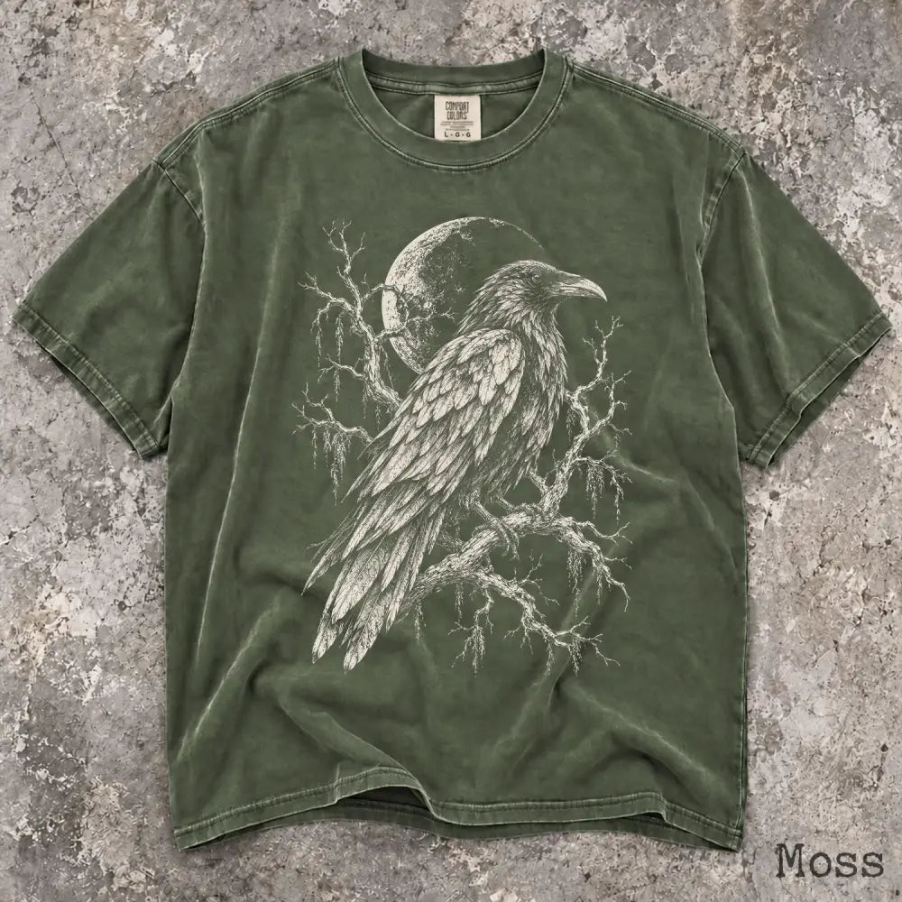 Midnight Raven Comfort Colors Shirt - Moss / S - T-Shirt