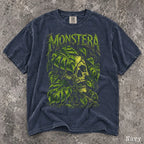 Monstera Plant Comfort Colors T-Shirt - Navy / S - T-Shirt