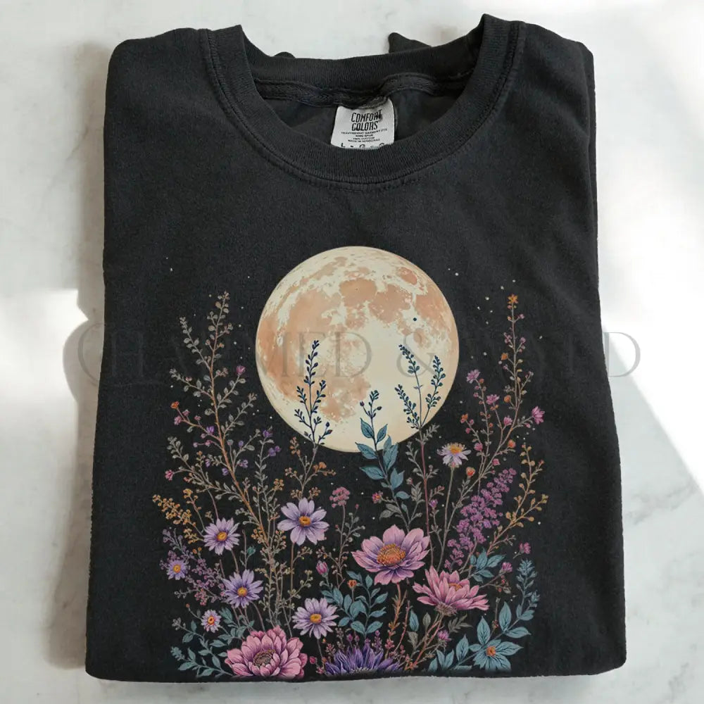 Moon Floral T-Shirt - T-Shirt