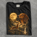 Moonlit Dachshund Comfort Colors T-Shirt - T-Shirt