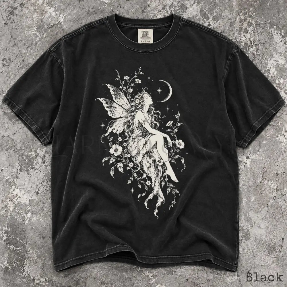 Moonlit Fairy Comfort Colors T-Shirt - Black / S - T-Shirt