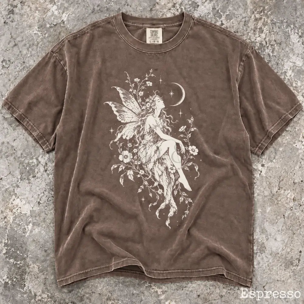 Moonlit Fairy Comfort Colors T-Shirt - Espresso / S - T-Shirt