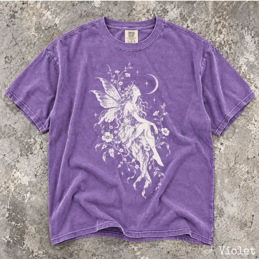 Moonlit Fairy Comfort Colors T-Shirt - Violet / S - T-Shirt