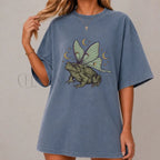 Moonlit Fairy Toad T-Shirt - Blue Jean / S - T-Shirt