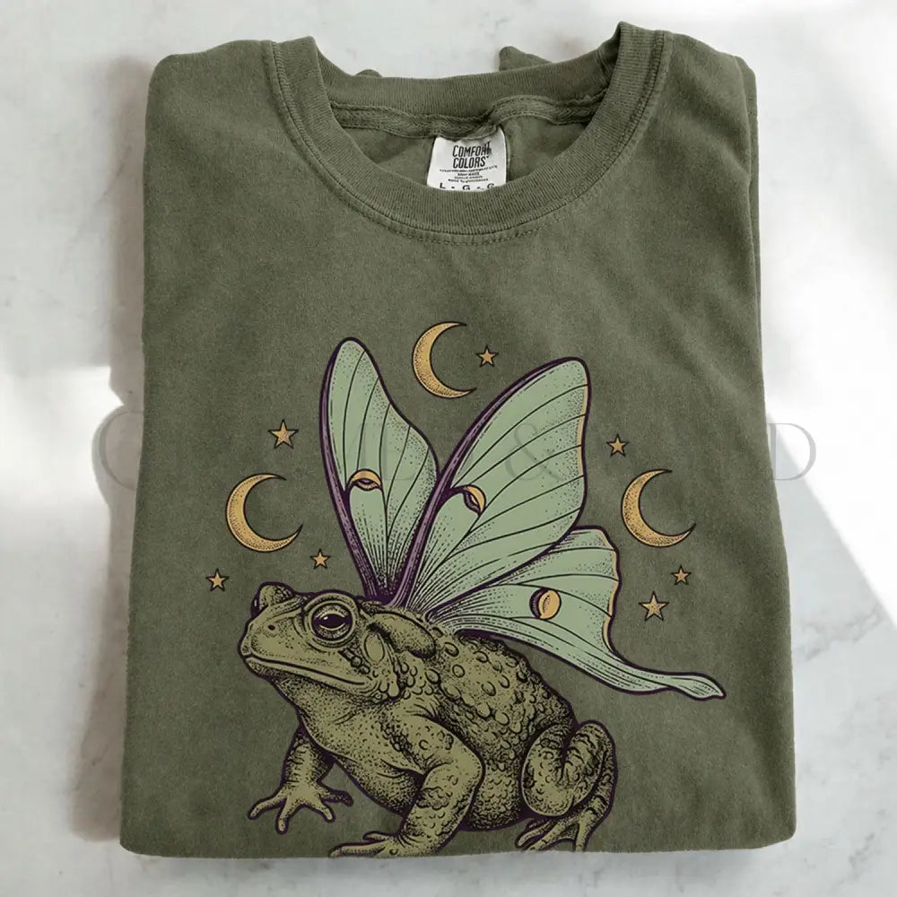 Moonlit Fairy Toad T-Shirt - Moss / S - T-Shirt