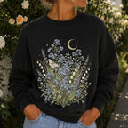 Moonlit Forget Me Not Sweatshirt - Charmed and Wyld