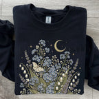 Moonlit Forget Me Not Sweatshirt - Charmed and Wyld