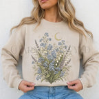 Moonlit Forget Me Not Sweatshirt - Charmed and Wyld