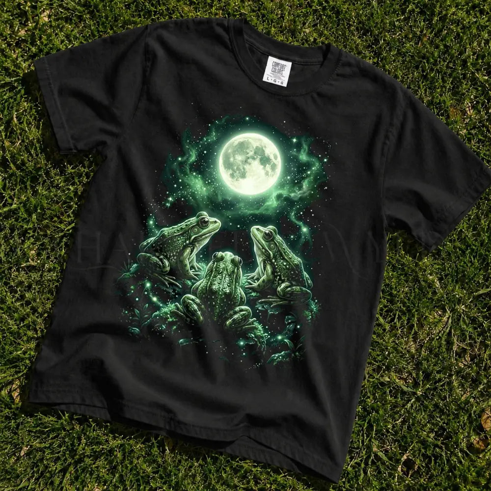 Moonlit Frog T-Shirt - Charmed and Wyld