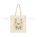 Moonlit Pink Orchid Flower Tote Bag - Charmed and Wyld