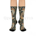 Mosaic Fox Art Nouveau Floral Adults Unisex Socks