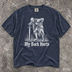My Back Hurts Knight Comfort Colors T-Shirt - Navy / S - T-Shirt
