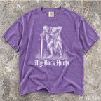My Back Hurts Knight Comfort Colors T-Shirt - Violet / S - T-Shirt