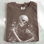My Eternal Companion Skeleton T-Shirt - Espresso / S - T-Shirt