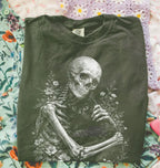 My Eternal Companion Skeleton T-Shirt - Moss / S - T-Shirt
