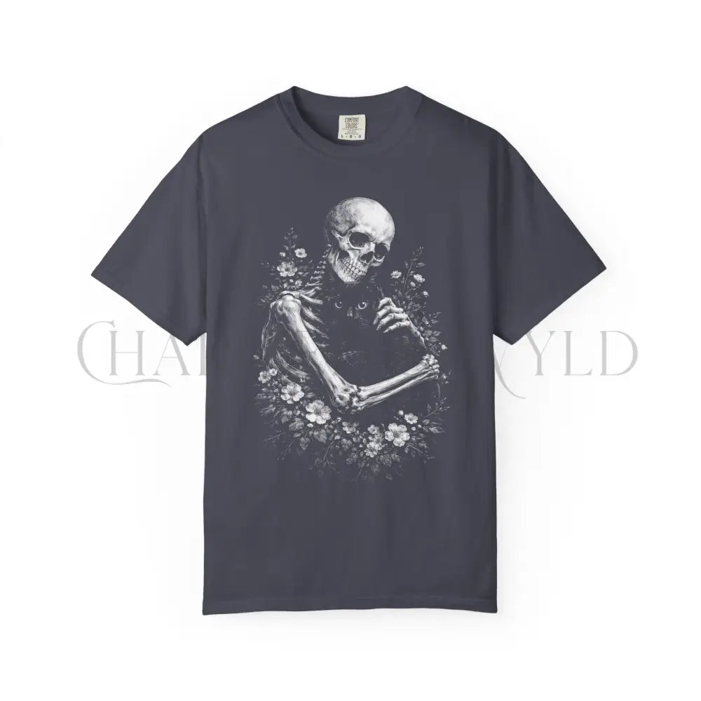 My Eternal Companion Skeleton T-Shirt - Navy / S - T-Shirt