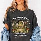 My Tummy Hurts Funny Frog T-Shirt - Charmed and Wyld