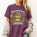 My Tummy Hurts Funny Frog T-Shirt - Berry / S - T-Shirt