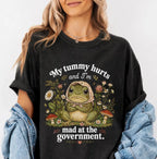 My Tummy Hurts Funny Frog T-Shirt - Charmed and Wyld