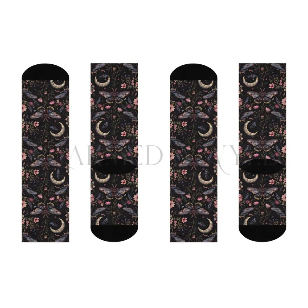 Mystic Moon Butterfly Adults Unisex Socks