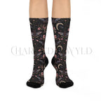 Mystic Moon Butterfly Adults Unisex Socks