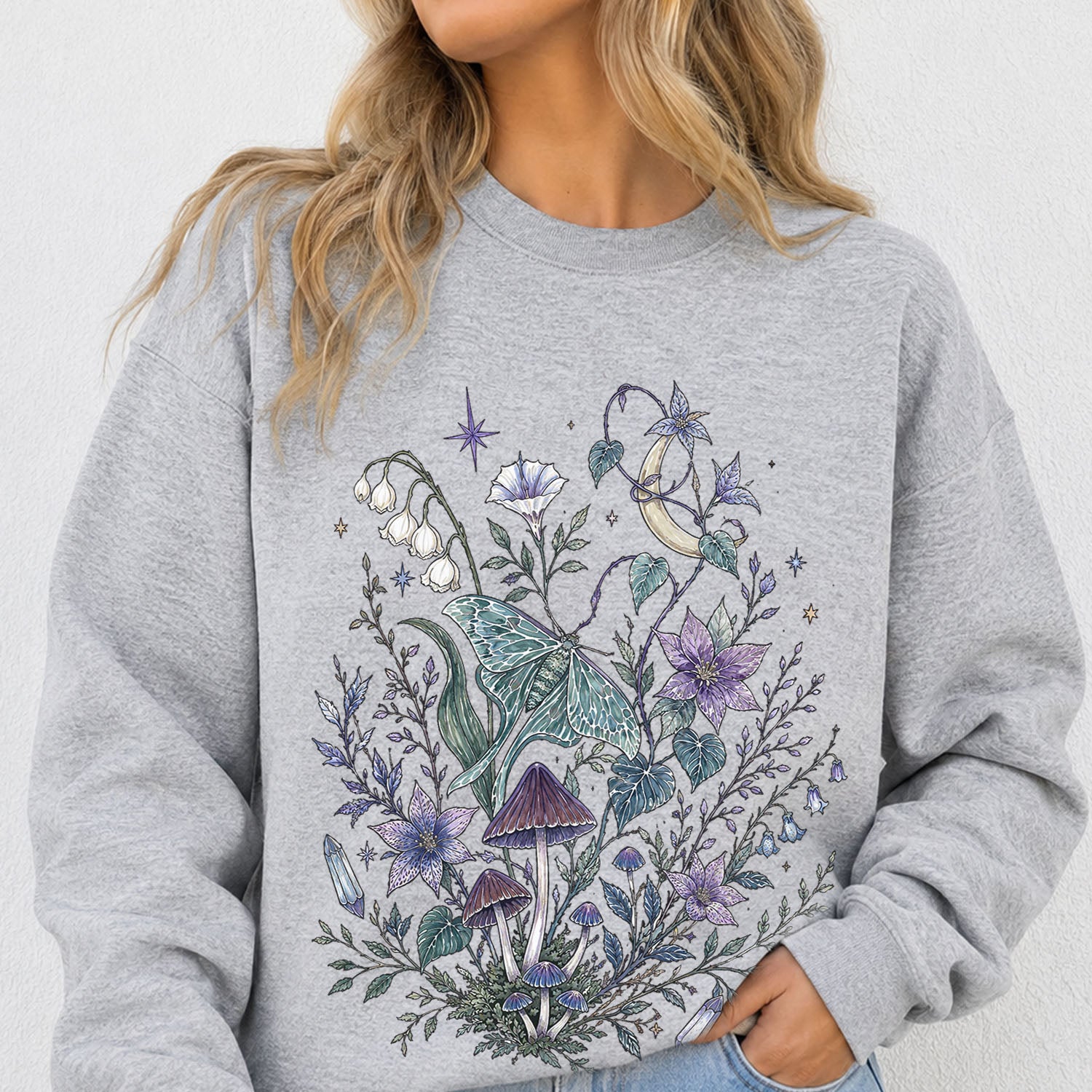 Mystic Moth Graphic Sweatshirt